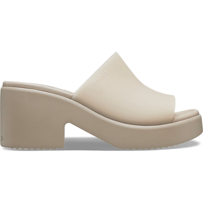 Crocs Womens Brooklyn High Shine Slide Heel Wedge Sandals