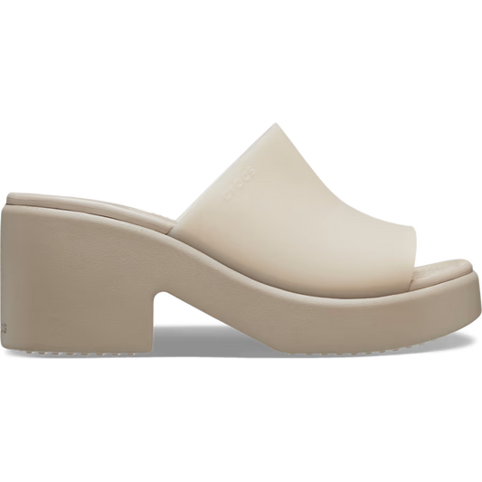 Crocs Womens Brooklyn High Shine Slide Heel Wedge Sandals