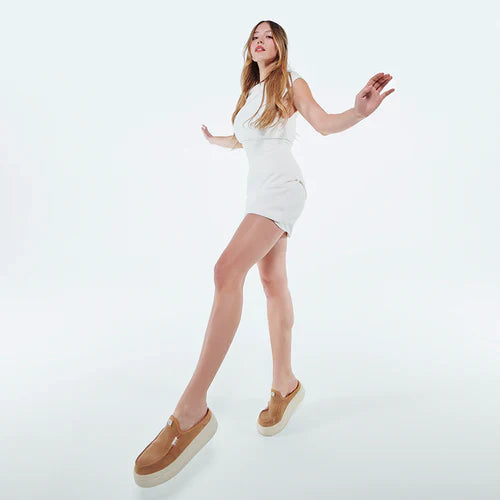 HEYDUDE Austin Lift - Womens Comfortable Slip on Platform Mules