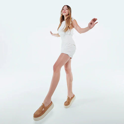 HEYDUDE Austin Lift - Womens Comfortable Slip on Platform Mules