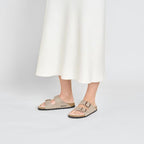 Birkenstock Shearling Two-Strap Sandal - Arizona