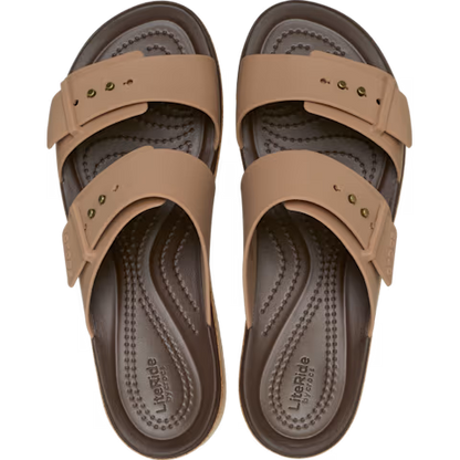 Crocs Women's Brooklyn Cork Buckle Wedges Platform Sandals