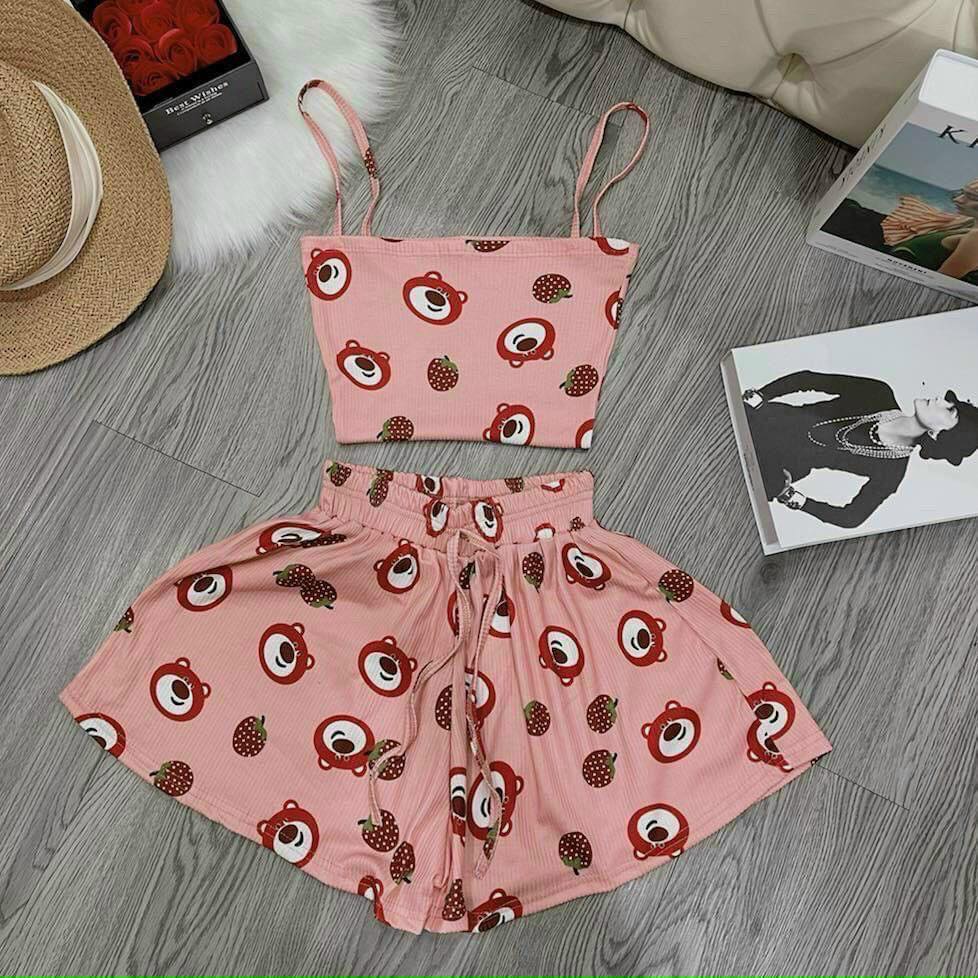 Pink Women's Dress And Blouse Set