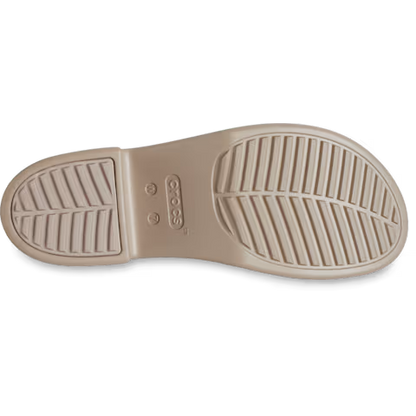 Crocs Womens Brooklyn High Shine Slide Heel Wedge Sandals