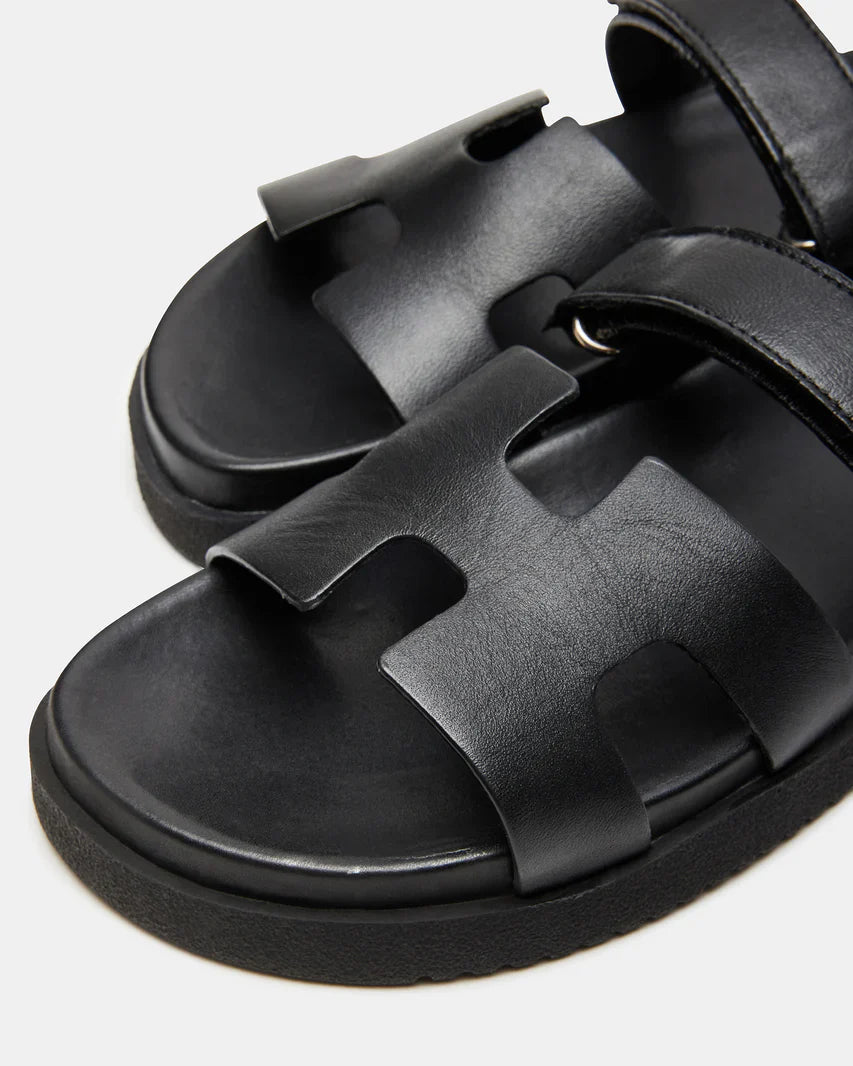 Steve Madden MAYVEN BLACK LEATHER Sandals