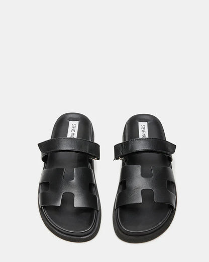 Steve Madden MAYVEN BLACK LEATHER Sandals