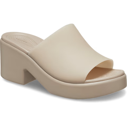 Crocs Womens Brooklyn High Shine Slide Heel Wedge Sandals