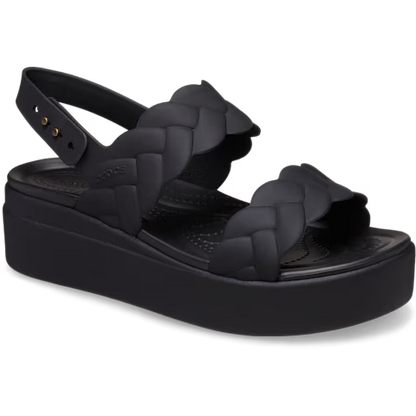 Crocs Women's Brooklyn Woven Low Wedge Sandals