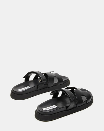 Steve Madden MAYVEN BLACK LEATHER Sandals