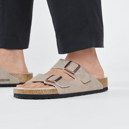 Birkenstock Shearling Two-Strap Sandal - Arizona
