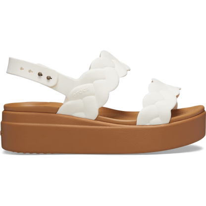 Crocs Women's Brooklyn Woven Low Wedge Sandals