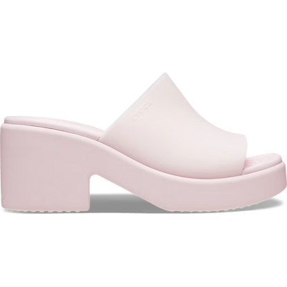 Crocs Womens Brooklyn High Shine Slide Heel Wedge Sandals