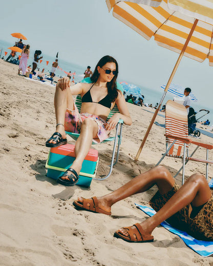 Steve Madden MAYVEN BLACK LEATHER Sandals