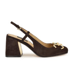 Cast Block Heel Slingback Pumps