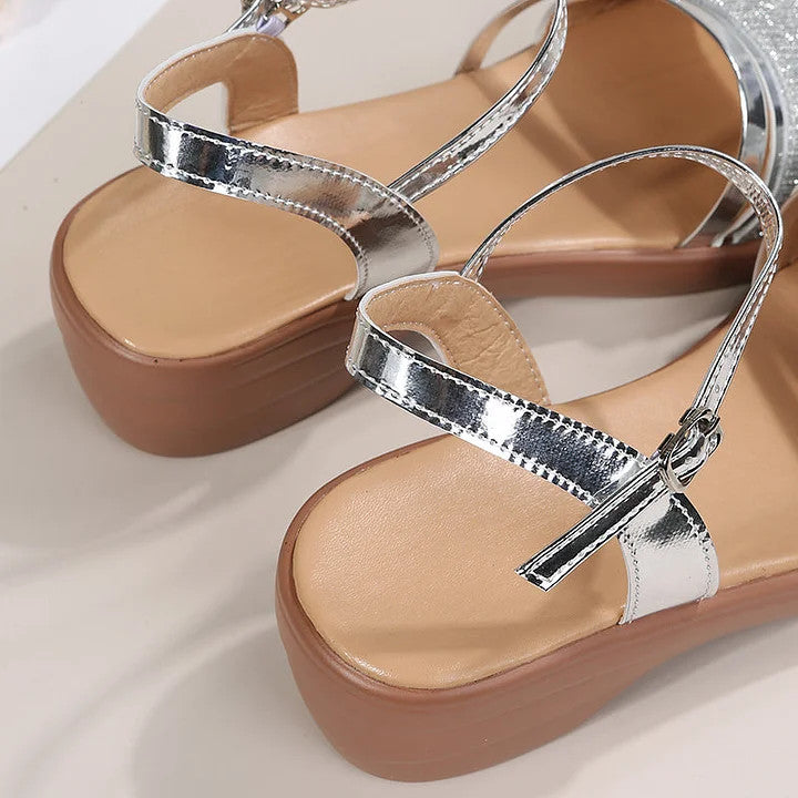 GlamShine Wedge Sandal
