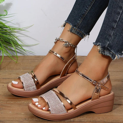 GlamShine Wedge Sandal