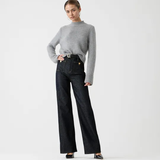 Vintage High-Waist Wide-Leg Jeans