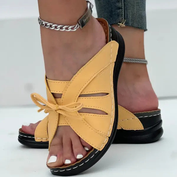 Grace Bow Slip-On Sandal