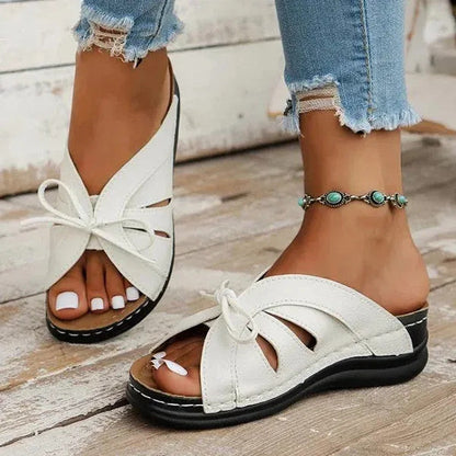 Grace Bow Slip-On Sandal