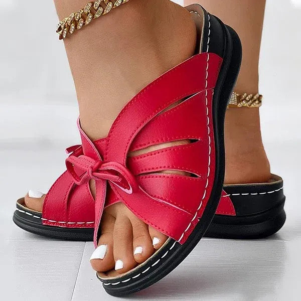 Grace Bow Slip-On Sandal