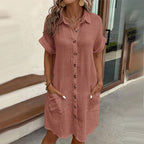 Mustard Breeze Casual Dress